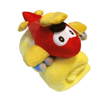 Load image into Gallery viewer, Baby Red Blanket with Toy Aeroplane