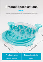 Load image into Gallery viewer, 2pcs blue New Chicken Shredder - Effortless Chicken Breast Shredding Tool for Meal Prep and Baby Food