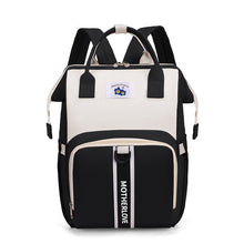Load image into Gallery viewer, Black New Large Capacity Mommy Bag – Portable and Lightweight Multi-Function Diaper Backpack, Stylish Baby and Mom Storage Bag