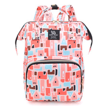 Load image into Gallery viewer, Large Capacity Multi-Functional Baby Diaper Backpack - Stylish and Travel-Friendly Mummy Bag Red