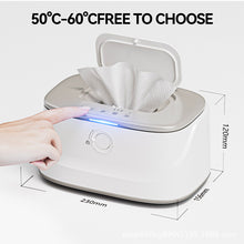 Load image into Gallery viewer, White USB-Powered Baby Wet Wipes Warmer - Portable and Adjustable Heating