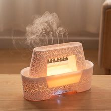 Load image into Gallery viewer, White 300ml Ultrasonic Aroma Diffuser with Cracked Light Design - Cool Mist Humidifier for Home and Office