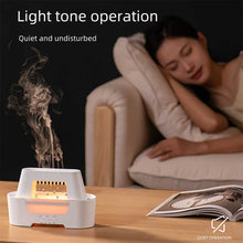 Load image into Gallery viewer, White 300ml Ultrasonic Aroma Diffuser with Cracked Light Design - Cool Mist Humidifier for Home and Office