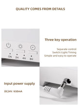 Load image into Gallery viewer, Black 300ml Ultrasonic Aroma Diffuser with Cracked Light Design - Cool Mist Humidifier for Home and Office