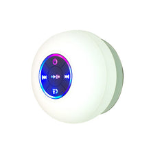Load image into Gallery viewer, IPX4 Waterproof Bluetooth Shower Speaker with Suction Cup &amp; LED Lights - Hands-Free Calling(white)