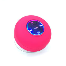 Load image into Gallery viewer, IPX4 Waterproof Bluetooth Shower Speaker with Suction Cup &amp; LED Lights - Hands-Free Calling(red)