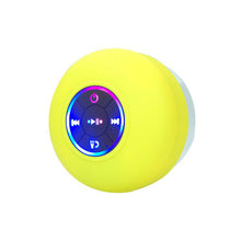 Load image into Gallery viewer, IPX4 Waterproof Bluetooth Shower Speaker with Suction Cup &amp; LED Lights - Hands-Free Calling(yellow)