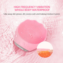 Load image into Gallery viewer, Pink Electric Silicone Facial Cleanser - All-Around Vibration Massage Face Cleaning Device