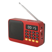 Load image into Gallery viewer, Portable Digital Music Player &amp; FM Radio,4 Playback Modes, LED Flashlight(Red)