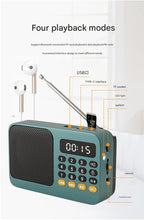 Load image into Gallery viewer, Portable Digital Music Player &amp; FM Radio,4 Playback Modes, LED Flashlight(Green)