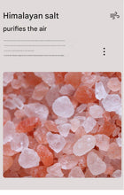 Load image into Gallery viewer, Himalayan Salt Stone Flame Aroma Diffuser &amp; Humidifier - 7 Light Options, Ultrasonic, Auto Shut-Off(white)