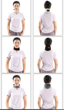 Load image into Gallery viewer, Black Heated Vibrating Neck Wrap - USB Powered Massager for Soothing Pain Relief with 3 Heat &amp; 3 Vibration Modes