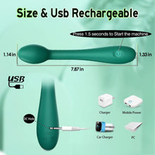 Load image into Gallery viewer, Green G-Spot Vibrator with 12 Vibration Modes - Unisex Pleasure Toy