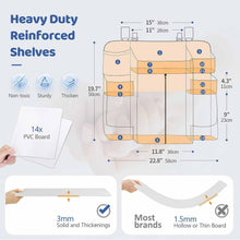 Load image into Gallery viewer, Dark grey Foldable Baby Crib Storage Hanging Bag - Large Capacity Organizer for Cribs and Changing Tables