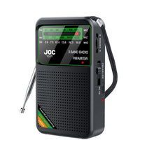 Load image into Gallery viewer, Black JOC TG-77 Multi-Band Rechargeable Radio for Seniors - Automatic Channel Search, FM/AM/SW Bands