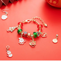 Load image into Gallery viewer, 24-Day DIY Christmas Advent Calendar Jewellery Kit - Charm Bracelet Set with Holiday-Themed Charms for Kids