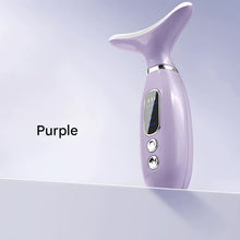 Load image into Gallery viewer, Multi-Functional Neck &amp; Face Beauty Massager - Constant Heat, Ion Infusion &amp; Sonic Vibration(purple)