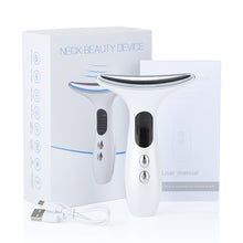 Load image into Gallery viewer, Multi-Function Neck &amp; Face Beauty Device - 4-in-1 LED Light Therapy, EMS Lifting &amp; Anti-Wrinkle Massager(White)