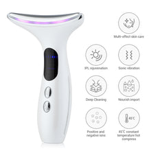 Load image into Gallery viewer, Multi-Function Neck &amp; Face Beauty Device - 4-in-1 LED Light Therapy, EMS Lifting &amp; Anti-Wrinkle Massager(White)