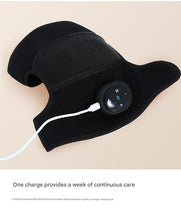 Load image into Gallery viewer, Rechargeable Heated Knee Massager Brace with Vibration &amp; Adjustable Straps(Grey)