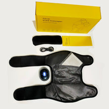 Load image into Gallery viewer, Rechargeable Heated Knee Massager Brace with Vibration &amp; Adjustable Straps(Black)