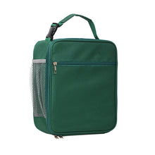 Load image into Gallery viewer, Green Insulated Lunch Bag with Shoulder Strap - Portable &amp; Large Capacity Thermal Bento Tote