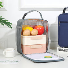 Load image into Gallery viewer, Green Insulated Lunch Bag with Shoulder Strap - Portable &amp; Large Capacity Thermal Bento Tote
