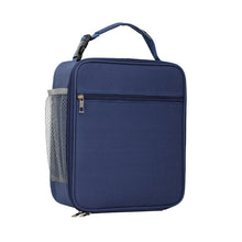 Load image into Gallery viewer, Blue Insulated Lunch Bag with Shoulder Strap - Portable &amp; Large Capacity Thermal Bento Tote