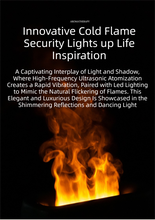 Load image into Gallery viewer, White 3D Simulation Flame Aroma Diffuser &amp; Humidifier - Ultrasonic Desktop Mister with 7-Color LED Light and Automatic Scent Spray (200ML)