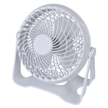 Load image into Gallery viewer, USB Powered Desk Fan – Portable 2-Speed Adjustable Angle Cooling Fan (White)