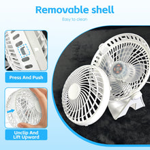 Load image into Gallery viewer, USB Powered Desk Fan – Portable 2-Speed Adjustable Angle Cooling Fan (White)