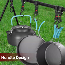 Load image into Gallery viewer, 3Pcs Camping Cooking Set – Lightweight Anodised Aluminium Outdoor Cookware Kit with Heat-Resistant Handles