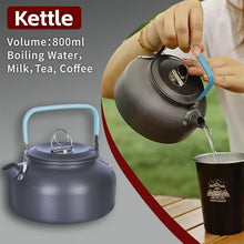 Load image into Gallery viewer, 3Pcs Camping Cooking Set – Lightweight Anodised Aluminium Outdoor Cookware Kit with Heat-Resistant Handles