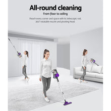 Load image into Gallery viewer, Devanti Stick Vacuum Cleaner Handheld Corded 450W Purple