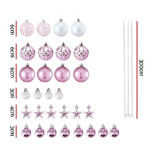 Load image into Gallery viewer, Jingle Jollys 33pcs Christmas Tree Decorations Set Baubles Ornaments Party Pink