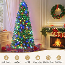 Load image into Gallery viewer, Jingle Jollys 1.8M Pre-lit Christmas Tree 8 Mode Multi Colour 200 LED Light Xmas