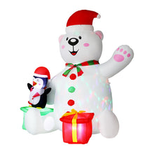 Load image into Gallery viewer, Jingle Jollys Christmas Inflatable Bear 1.8M Height LED Outdoor Decorations Illuminated