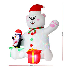 Load image into Gallery viewer, Jingle Jollys Christmas Inflatable Bear 1.8M Height LED Outdoor Decorations Illuminated