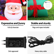 Load image into Gallery viewer, Jingle Jollys Christmas Inflatable Santa in Ballon 2.8M Height LED Decorations Illuminated
