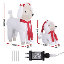 Load image into Gallery viewer, Jingle Jollys Christmas Lights 60 LED Fairy Light 2pcs Dog Decorations Set