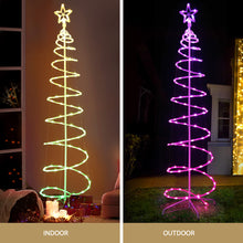 Load image into Gallery viewer, Jingle Jollys Christmas Tree 1.8m 100 RGB LED Rope Lights Xmas Trees Decoration