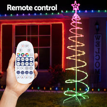Load image into Gallery viewer, Jingle Jollys Christmas Tree 1.8m 100 RGB LED Rope Lights Xmas Trees Decoration
