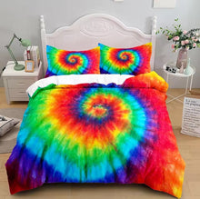 Load image into Gallery viewer, Beautiful Tie Dyed Quilt Cover/Bedding Sets