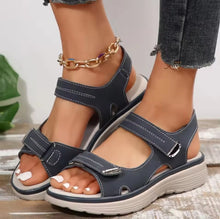 Load image into Gallery viewer, Ladies Adjustable Roman Style Sandals