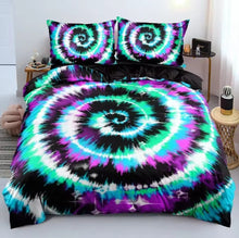 Load image into Gallery viewer, Beautiful Tie Dyed Quilt Cover/Bedding Sets