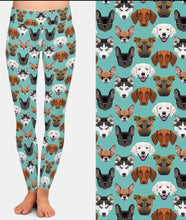 Load image into Gallery viewer, Ladies Assorted Dog Printed High Waist Leggings