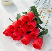 Load image into Gallery viewer, Single Red Artificial Roses