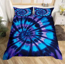 Load image into Gallery viewer, Beautiful Tie Dyed Quilt Cover/Bedding Sets