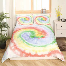Load image into Gallery viewer, Beautiful Tie Dyed Quilt Cover/Bedding Sets