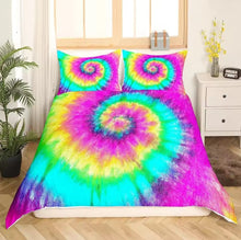 Load image into Gallery viewer, Beautiful Tie Dyed Quilt Cover/Bedding Sets